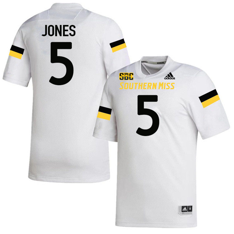 Southern Miss Golden Eagles #5 Matt Jones Football Jersey Stitched-White